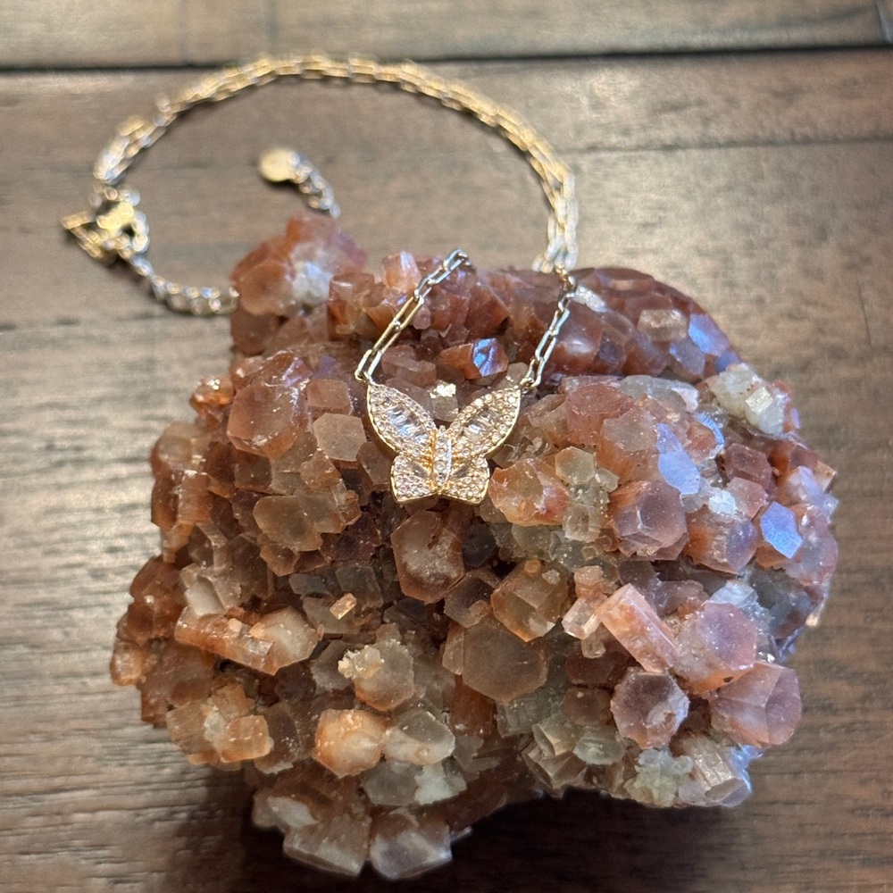 Butterfly charm necklace